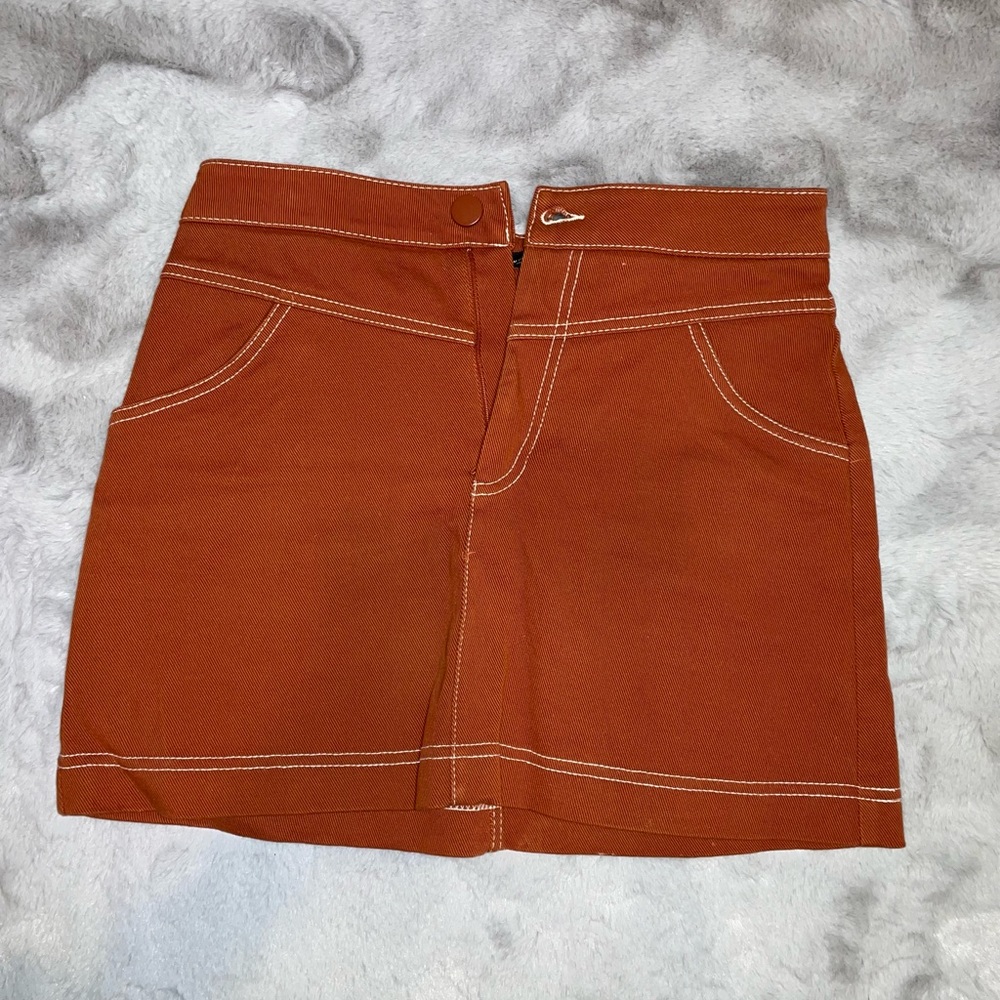 ZARA seamed mini skirt